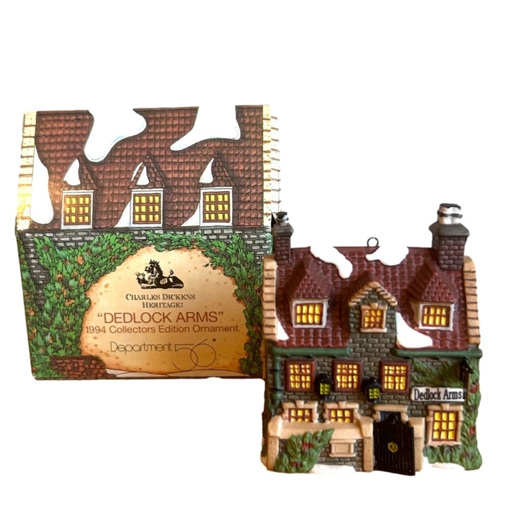 Department 56 Charles Dickens Dedlock Arms 1994 Collectors Edition Ornament New